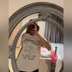 Brandy Melville Led Zeppelin Tee - cream